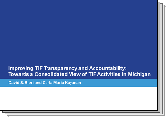 Slides from Improving TIF Transparency and Accountability