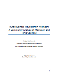Report for 2014: Rural Business Incubators in Michigan: A Community Analysis of Montcalm and Ionia Counties 