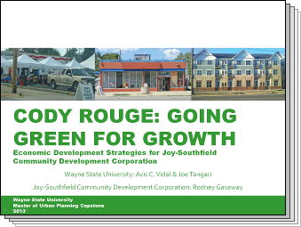 Slides from Cody Rouge: Going Green for Growth