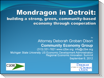 Slides from Mondragon in Detroit
