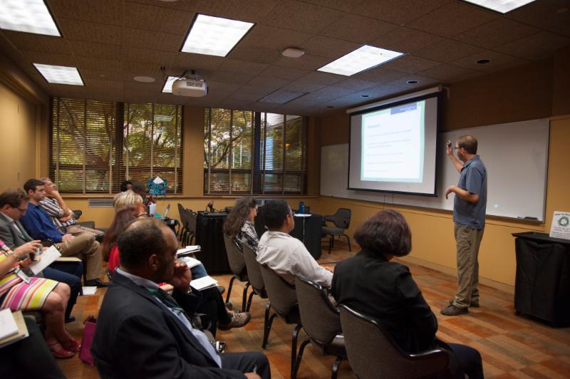 Joel Rash presenting at the REI Summit