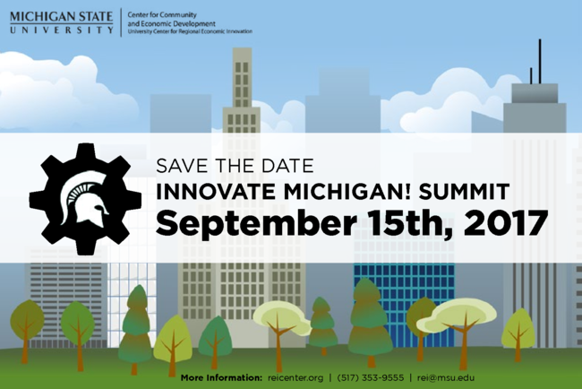 Save the date: Innovate Michigan! Summit, September 15th, 2017