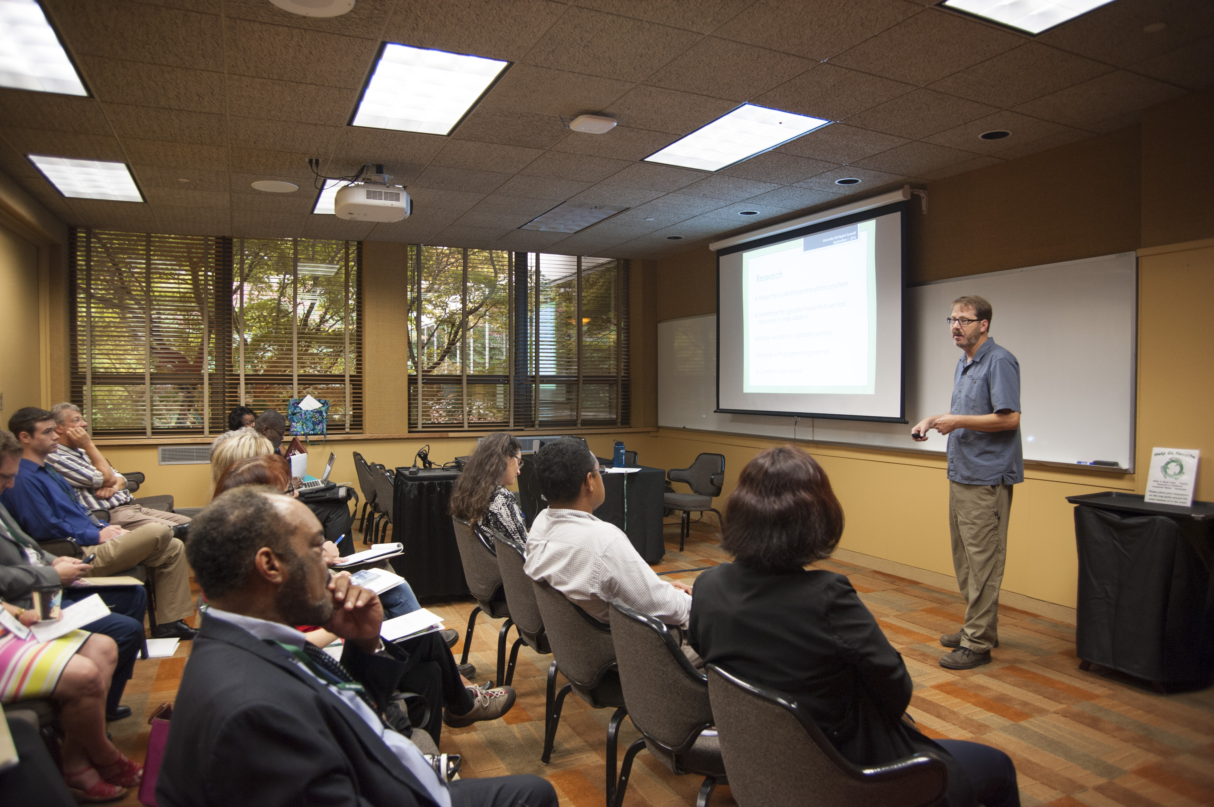 Joel Rash presents at the Summit